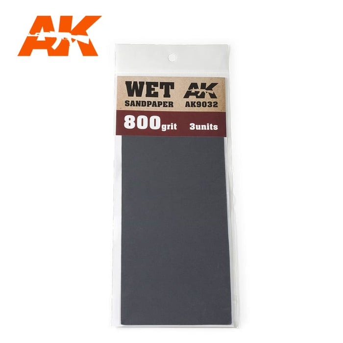 AK Wet 800 Grit Sandpaper (3pc) AK9032