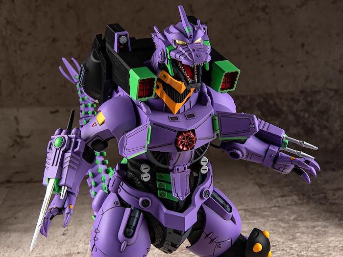 Godzilla VS Evangelion Mechagodzilla (Type-3 Kiryu Eva Unit-01 Color Ver.)