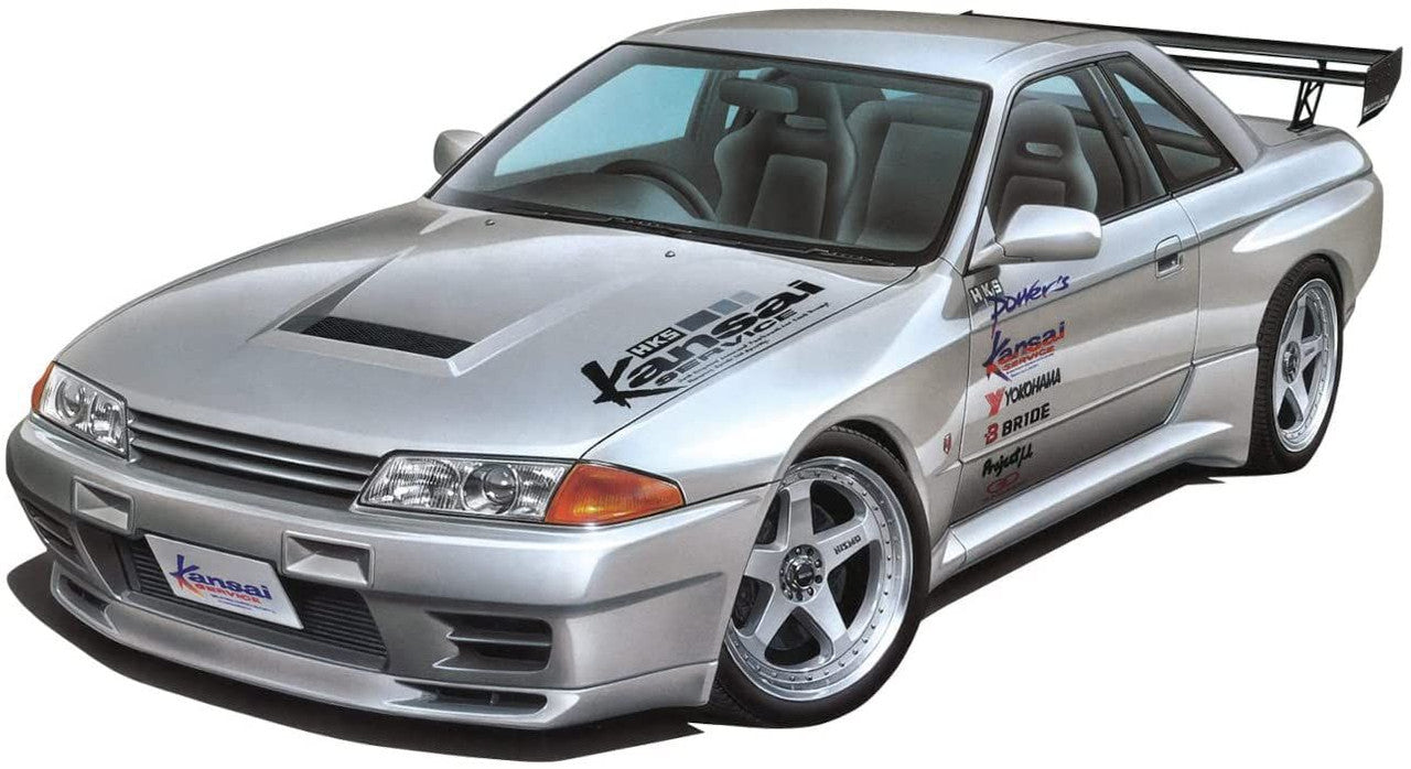 Aoshima HKS Kansai BNR32 Nissan Skyline GT-R '90 1/24