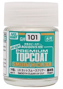 Aqueous - GH101 Premium Top Coat UV Cut Smooth Clear
