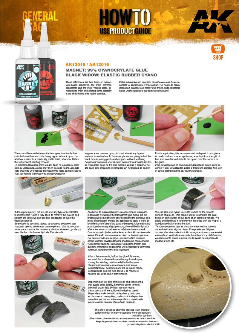 Black Widow Ultra Resistant Cyanocrylate Glue AK12016