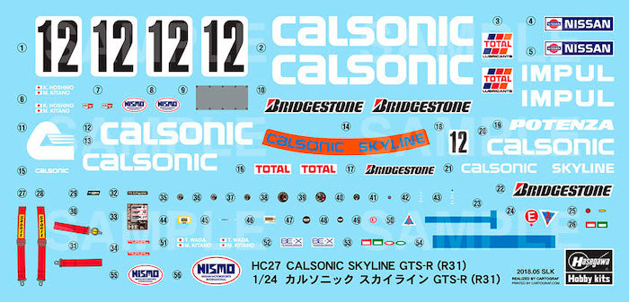 Calsonic Skyline GTS-R (R31) 1/24