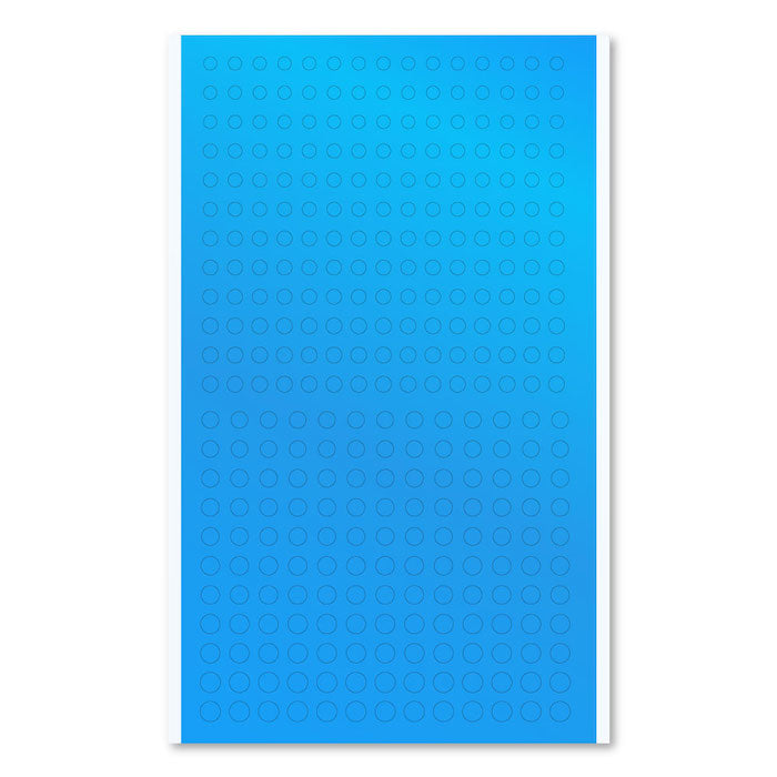 Circle Metallic Sticker (Blue) 1pc