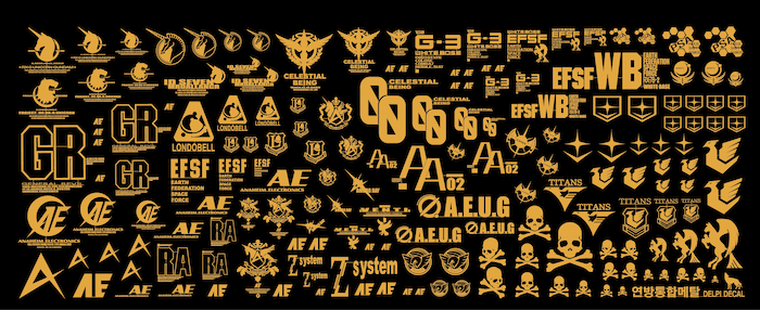DD Federation Universal Metal Sticker (Gold)