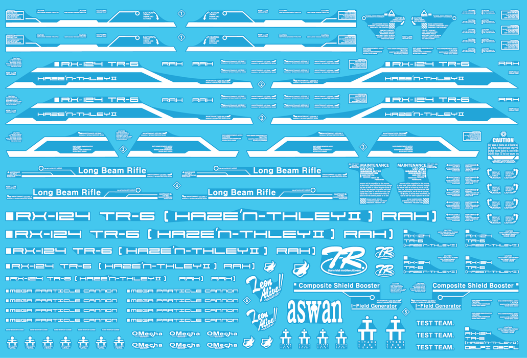 DD HG Hazen Thley 2 White Holo Water Decal