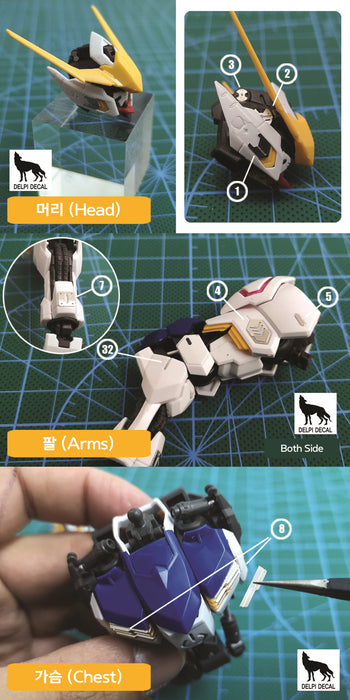 DD MG Barbatos Etching Parts