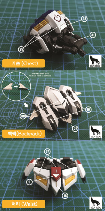 DD MG Barbatos Etching Parts