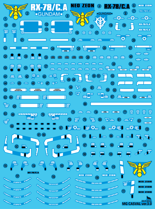 DD MG Casval 3.0 Water Decal