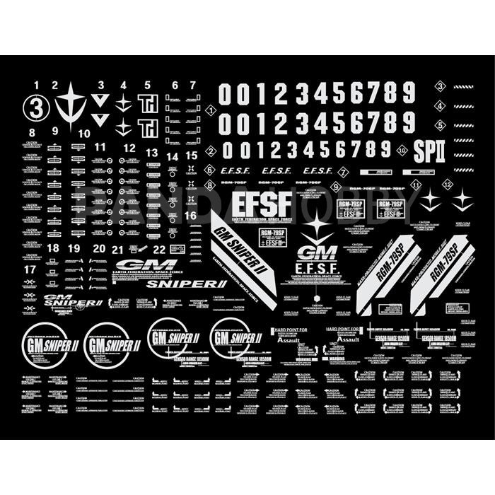 Delpi Decal MG Gm Sniper II Metal Sticker