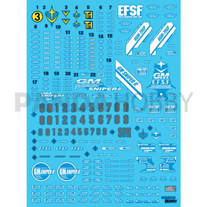 DD MG Gm Sniper II Water Decal