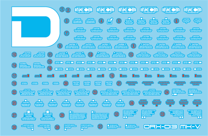 DD MG MK-V Water Decal