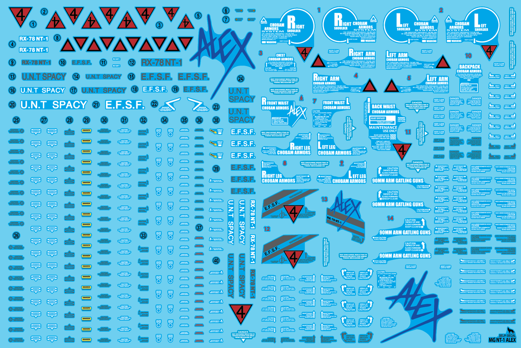 DD MG NT-1 Alex Holo Water Decal