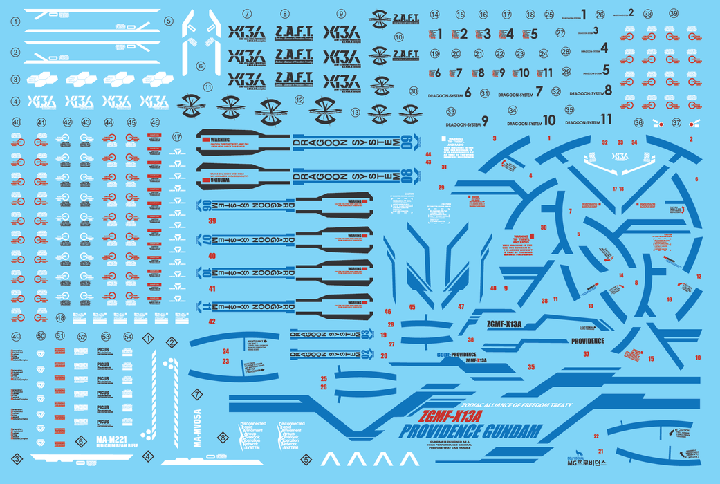 DD MG Providence Water Decal (Blue)