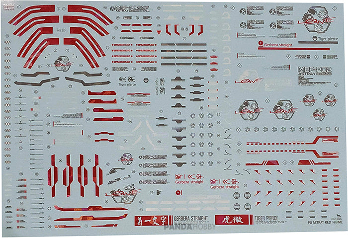 DD PG Astray Red Frame Holo Water Decal