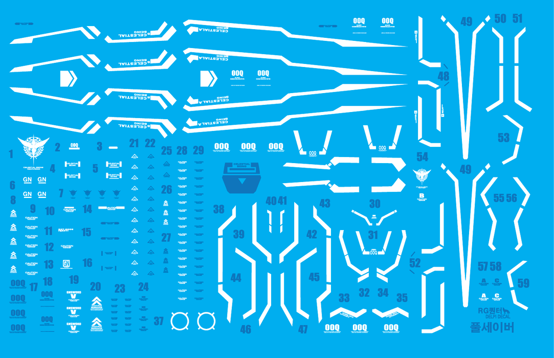 DD RG OO Qan[T] Full Saber Water Decal