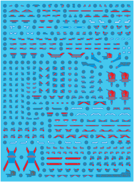 DD RG Unicorn Perfectibility Hologram Water Decal (Manual Color)