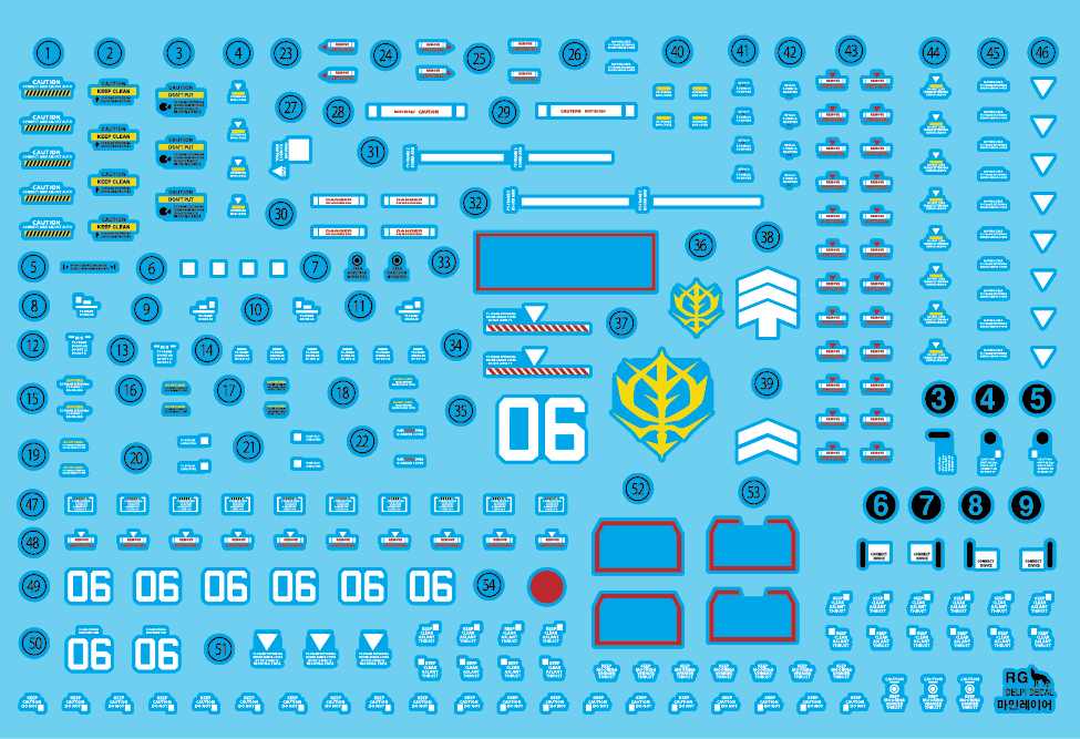 DD RG Zaku Minelayer Water Decal