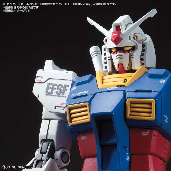 Decal 123 - Mobile Suit Gundam The Origin General Purpose 4