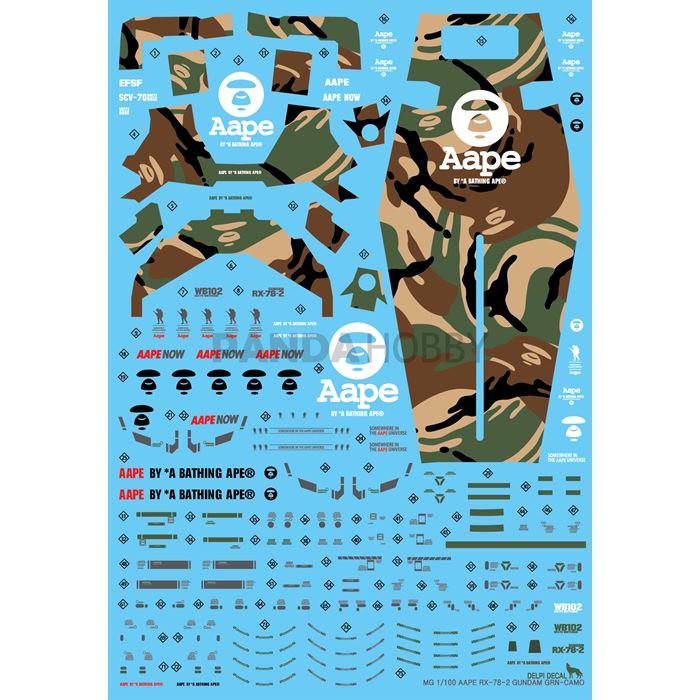 Delpi Decal MG RX-78-2 First 3.0 Camouflage Water Decal