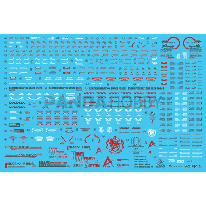 DD MG RX-93 Hi-Nu Ver.Ka Water Decal