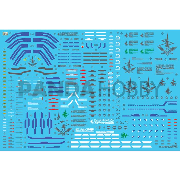 Delpi Decal PG Astray Blue Frame Water Decal
