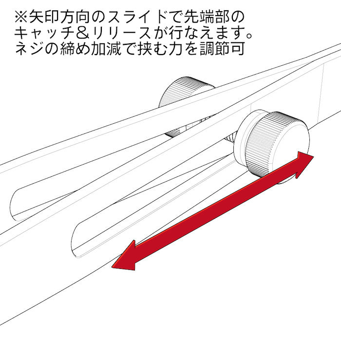 Devel Lock Tweezers Flat Head