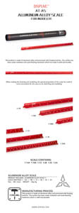 Dspiae AT-AS Scale Ruler (1/144, 1/100, 1/72, 1/48, 1/35, 1/24)