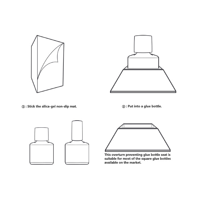 Dspiae AT-BS Overturn Preventing Glue Bottle Seat