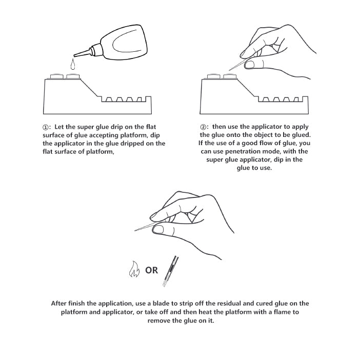 Dspiae AT-GA Super Glue Auxiliary Applicator