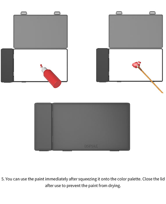 Dspiae MP-01 Moisturizing Color Wet Palette