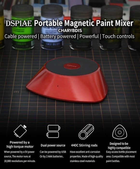 Dspiae MS-01 CHARYBDIS Magnetic Paint Shaker
