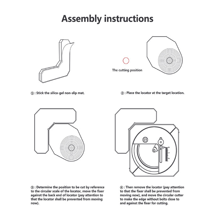 Dspiae MT-CL Stepless Adjustment Circular Cutter Locator