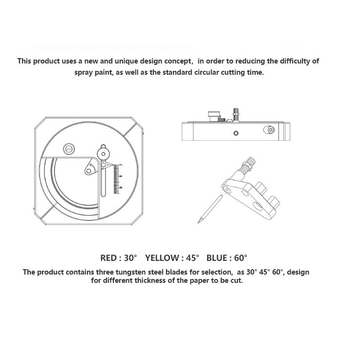 Dspiae MT-C Stepless Adjustment Circular Cutter