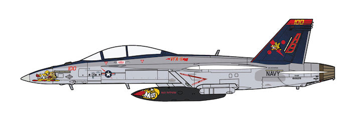 F/A-18F Super Hornet 'VFA-11 Red Rippers Cag 2013' 1/72