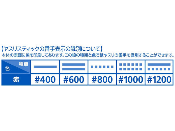 File Stick Hard-4 Square Tapered Type #1000 (10pcs) HT-634