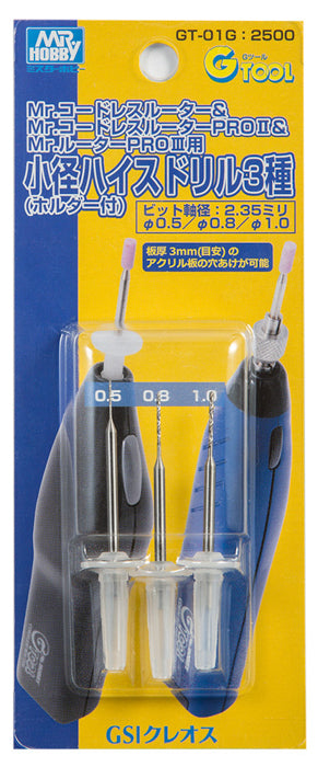 High Speed Steel Drill for Mr.Router (0.5/0.8/1.0)