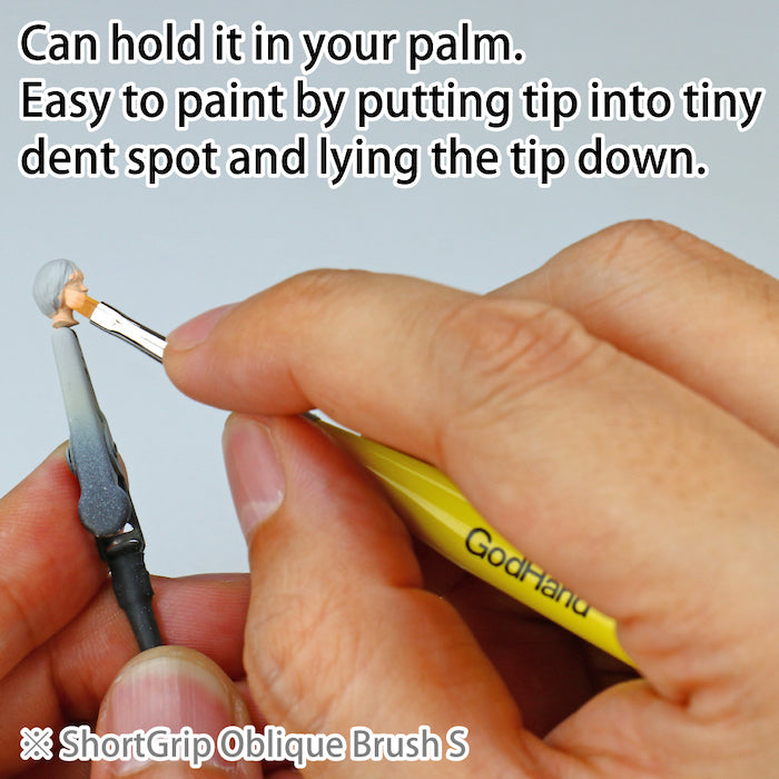 GodHand - Brushwork ShortGrip Oblique Brush S