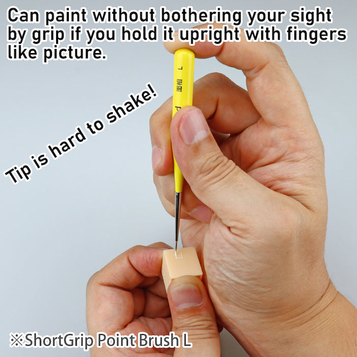 GodHand - Brushwork ShortGrip Oblique Brush S