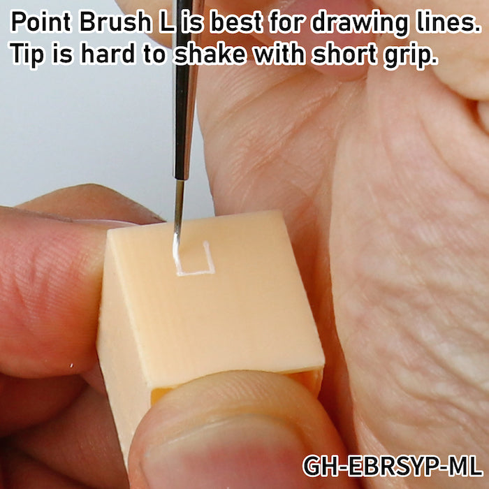 GodHand - Brushwork ShortGrip Point Brush L