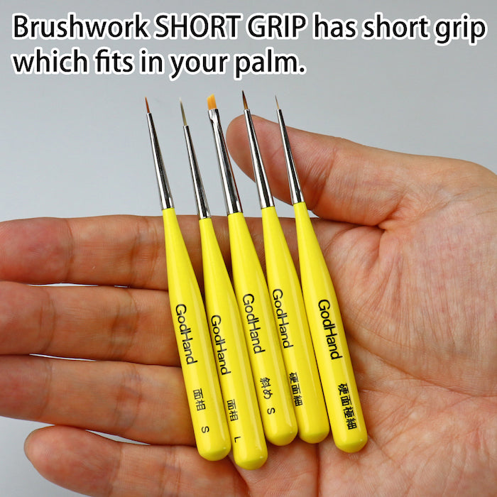 GodHand - Brushwork ShortGrip Point Brush L