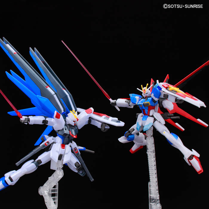 HG Freedom Gundam VS Force Impulse Gundam (Battle of Destiny Set) [Metallic] 1/144