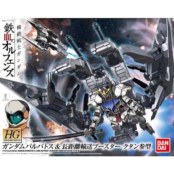 HGIBO 007 Gundam Barbatos & Long Distance Transport Booster Kutan Type-III 1/144