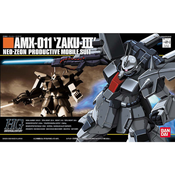 HGUC #014 AMX-011 Zaku III Neo Zeon Productive Mobile Suit 1/144