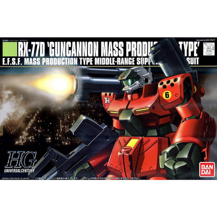 HGUC #044 RX-77D Guncannon Mass Production Type 1/144