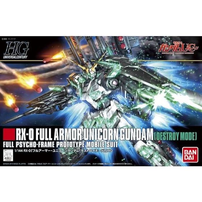 HGUC #178 Full Armor Unicorn Gundam (Destroy Mode) 1/144