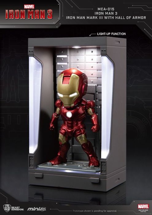 Iron Man 3 - Iron Man Mark III with Hall of Armor