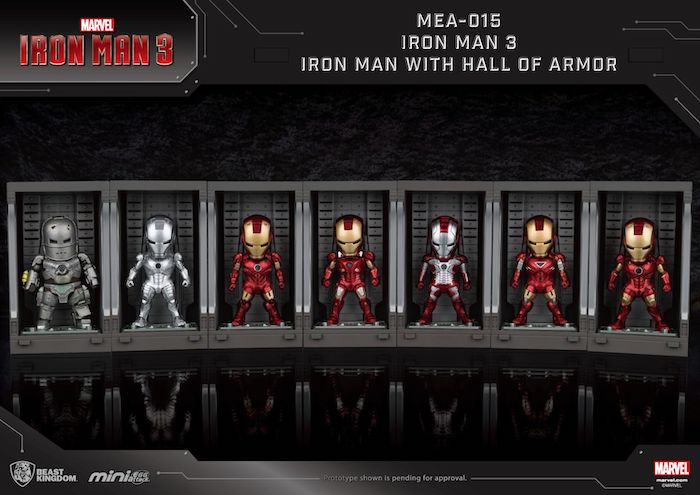 Iron Man 3 - Iron Man Mark III with Hall of Armor