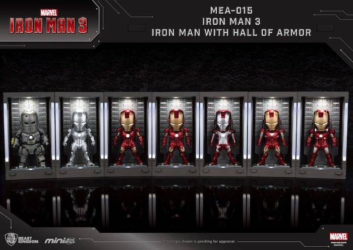 Iron Man 3 - Iron Man Mark III with Hall of Armor