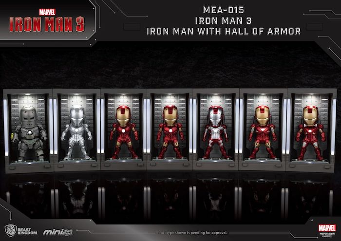 Iron Man 3 - Iron Man Mark I with Hall of Armor
