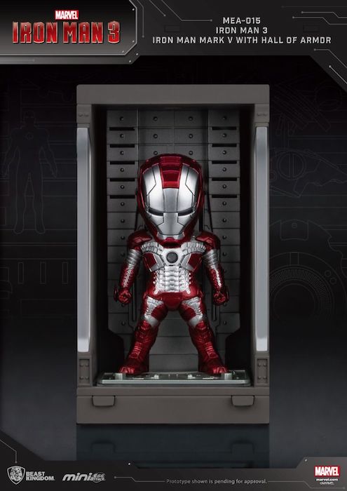 Iron Man 3 - Iron Man Mark V with Hall of Armor